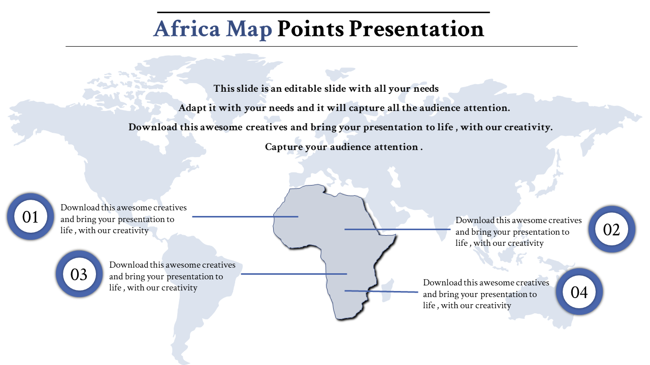 Free - Africa Map PowerPoint Presentation and Google Slides